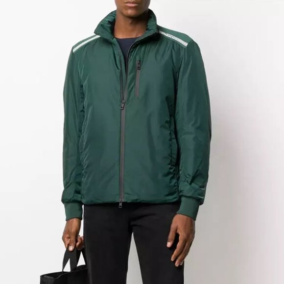 Men’s Green Moncler Queyron Giubbotto Jacket Size 3 (US Med/Large)